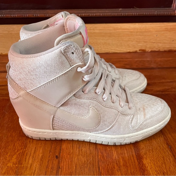 Nike Shoes - Nike Cream Wedge Sneakers
